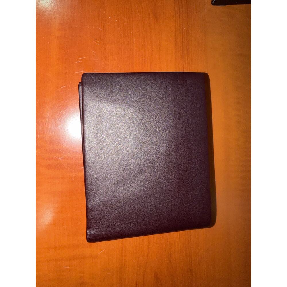 Hugo Boss Burgundy/Dark Brown Leather Bifold Wallet With Coin Pocket - Picture 9 of 9